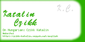 katalin czikk business card